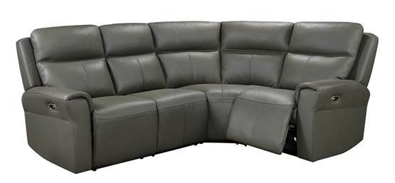 Aldo Leather Sofa Group with Electric Motions