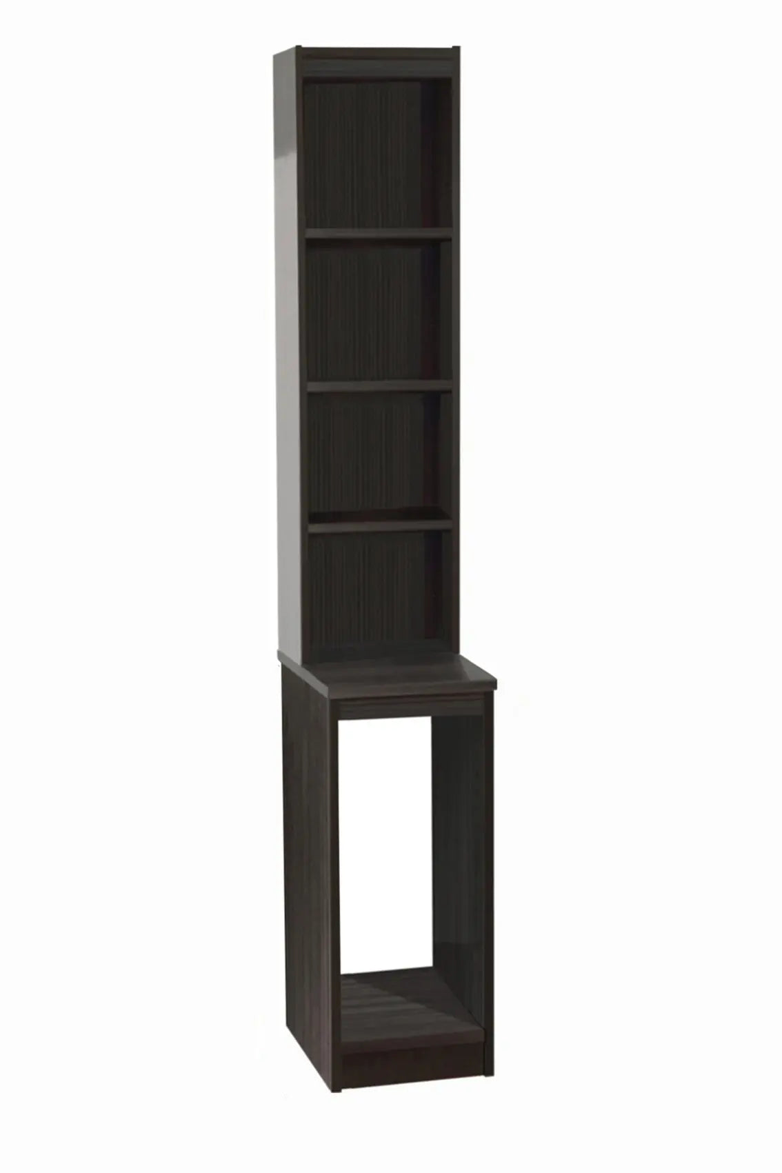 Home Office Desk Height CPU Computer Tower Storage with Hutch Bookcase