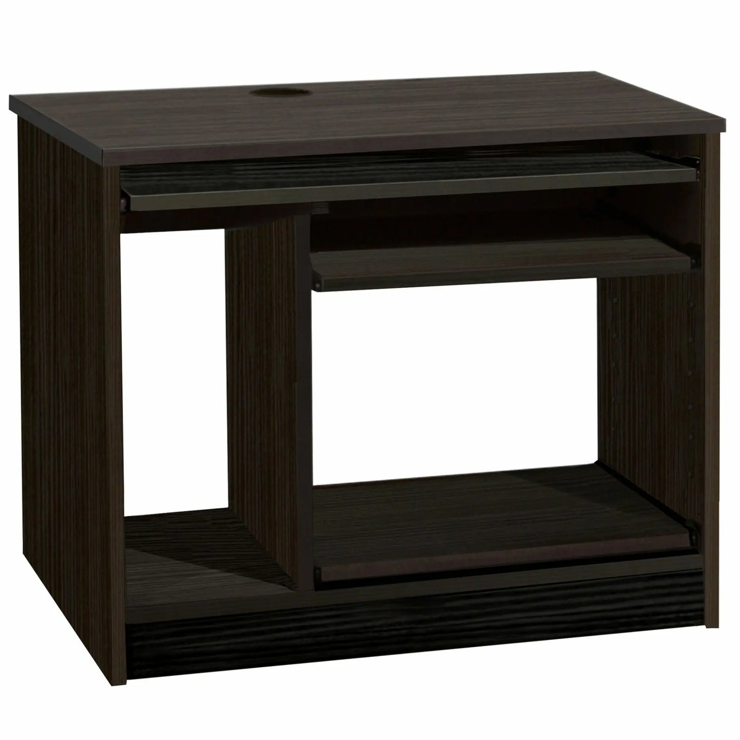 Home Office Desk Height Computer Work Station with Hutch Bookcase