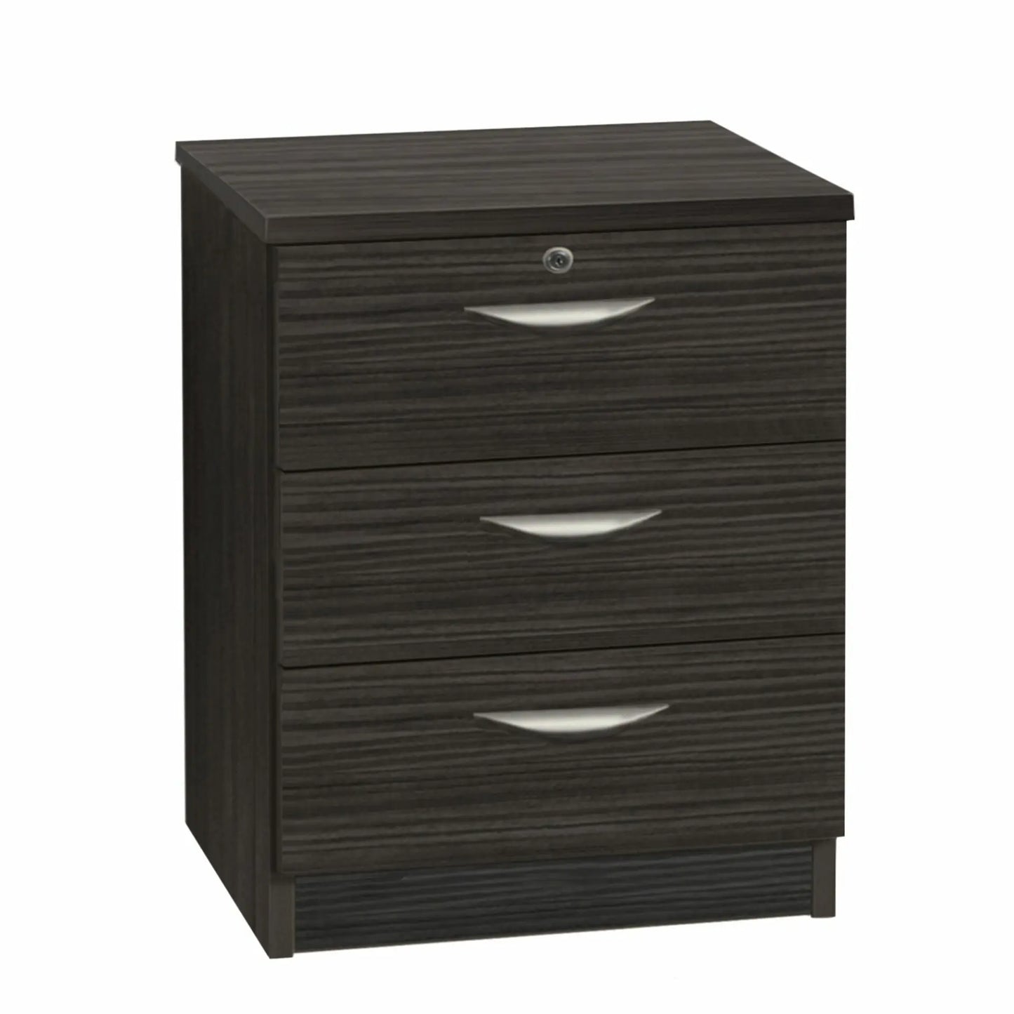 Home Office Desk Height 3 Drawer 60cm CD/DVD Storage Chest