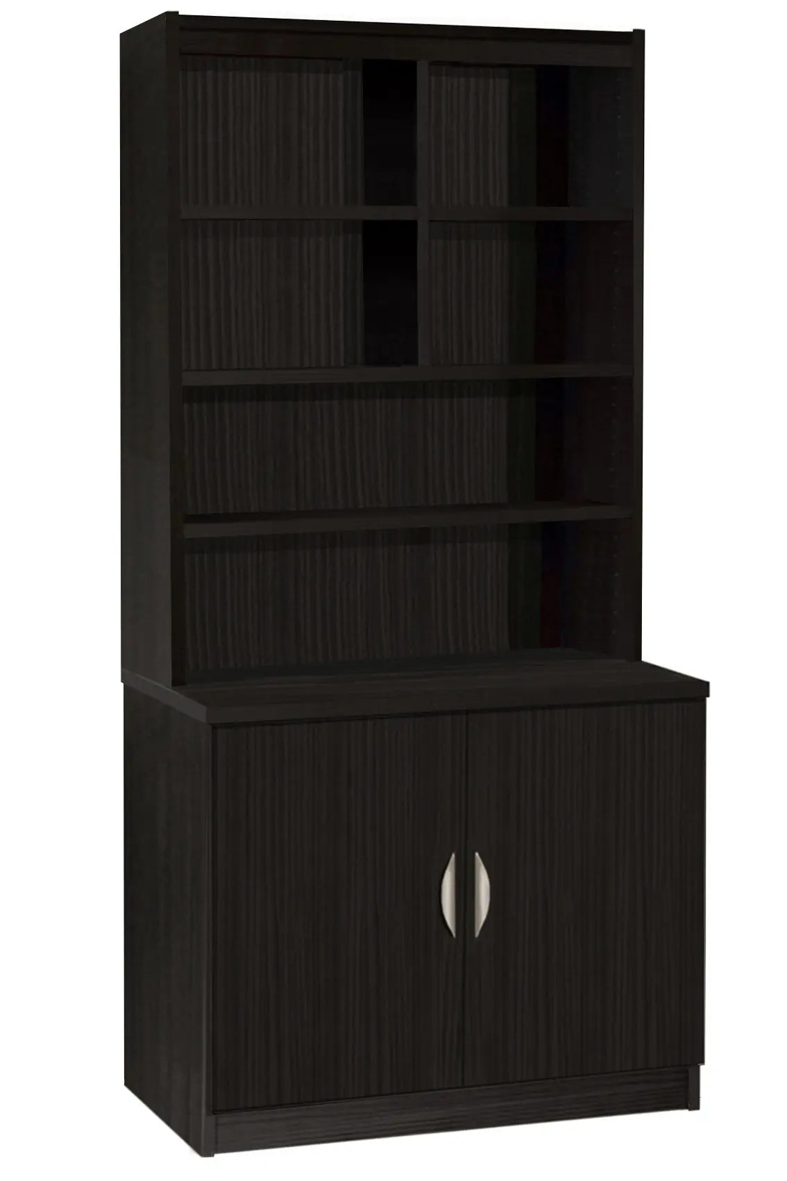 Home Office Desk Height/Storage Deep Cupboard 85cm with Hutch Bookcase