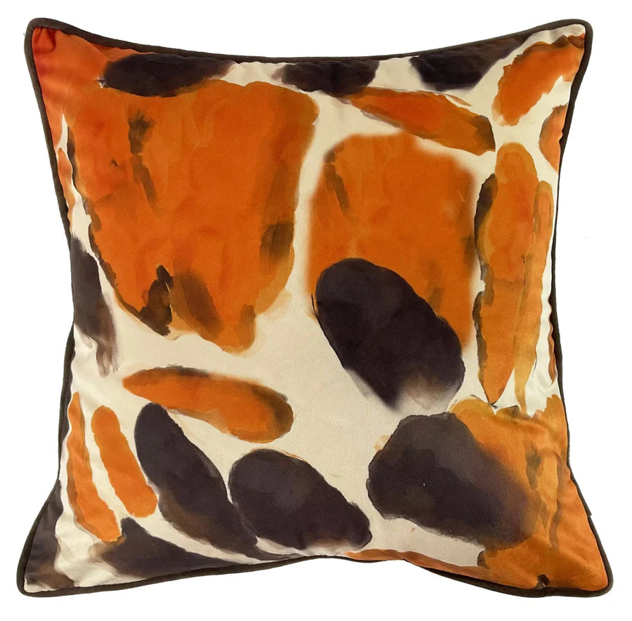 Chocolate / Orange Abstract Paul Moneypenny 45x45cm