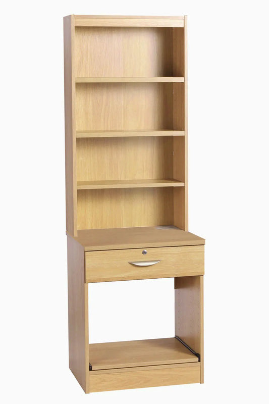 Home Office Desk Height Printer/Scanner Unit with Hutch Bookcase