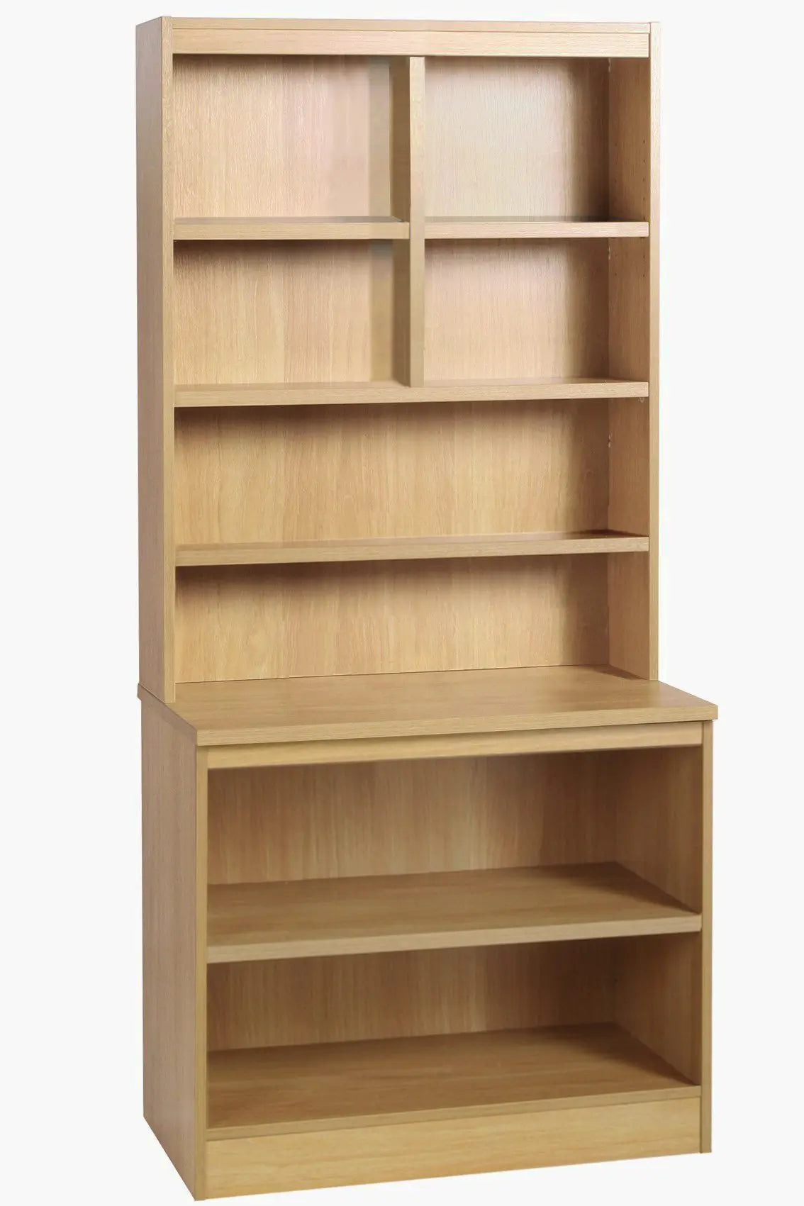 Home Office Desk Height Storage/Deep Bookcase 85cm with Hutch Bookcase