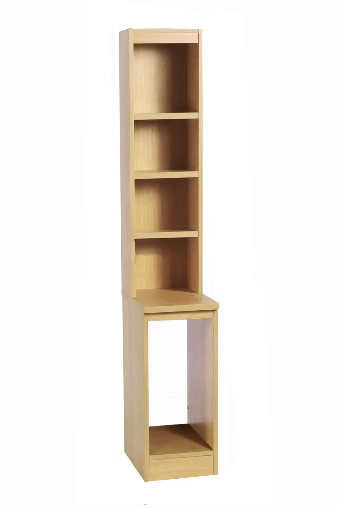Home Office Desk Height CPU Computer Tower Storage with Hutch Bookcase