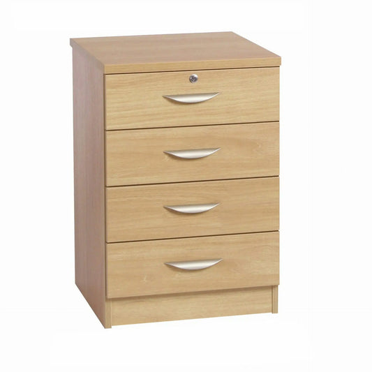 Home Office Desk Height 4 Drawer 48cm Unit