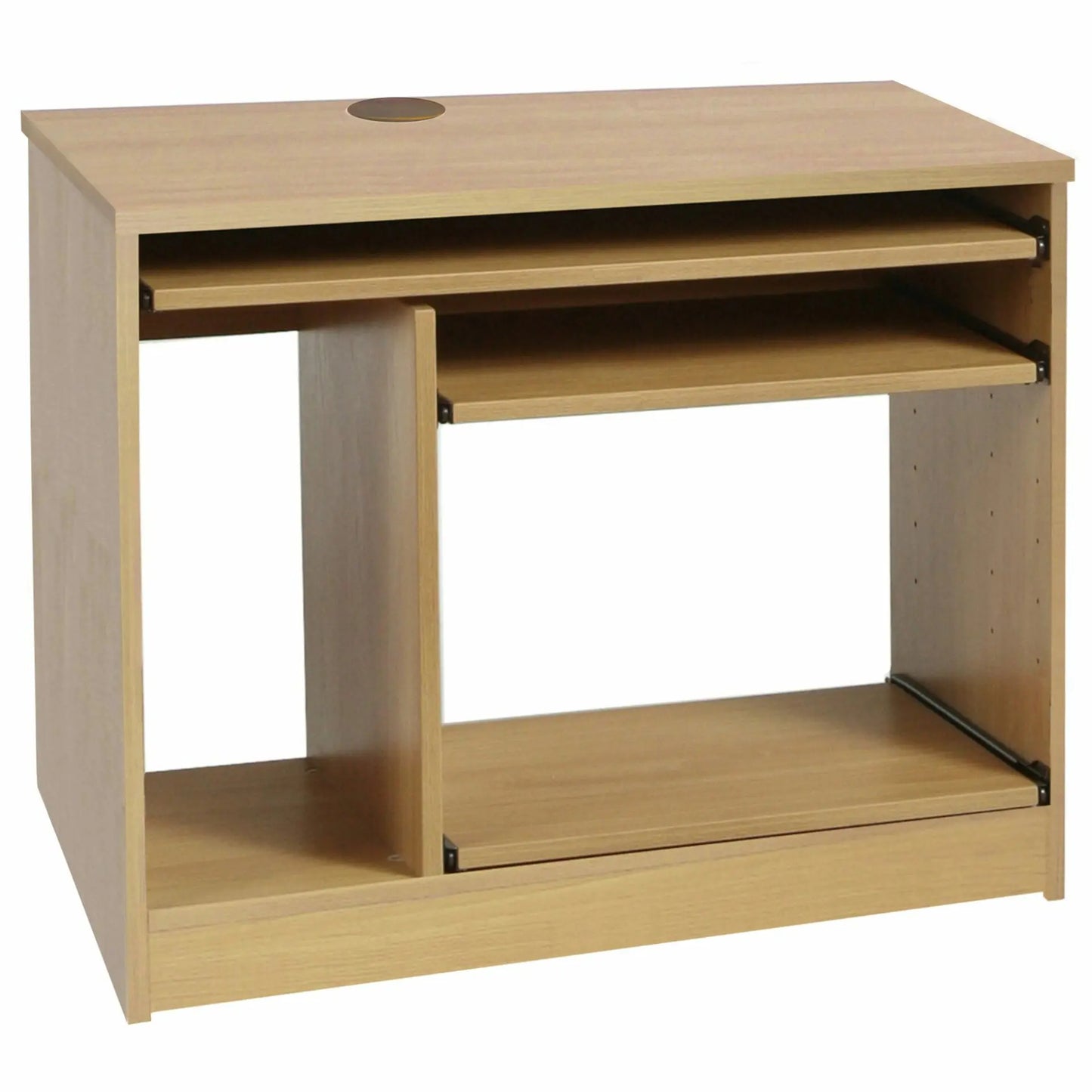 Home Office Desk Height Computer Work Station with Hutch Bookcase