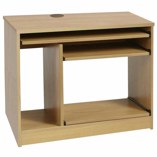 Home Office Desk Height Computer Work Station with Hutch Bookcase
