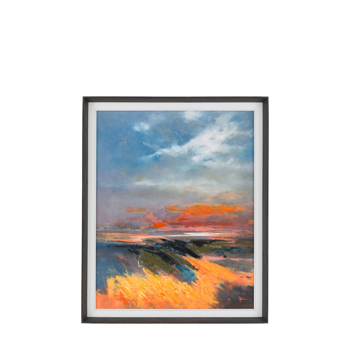 Coastal Glow Framed Canvas 92 x 112cm