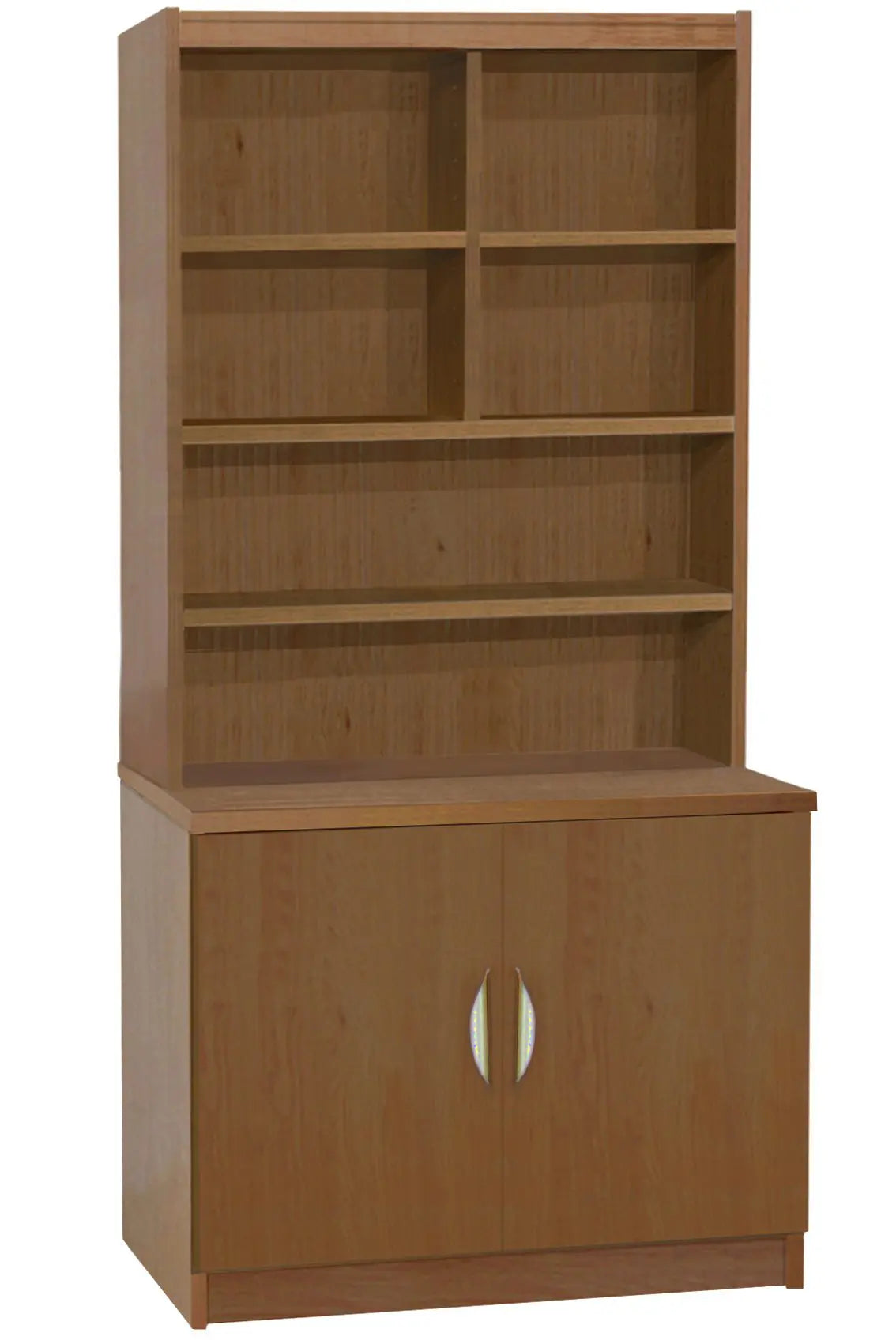 Home Office Desk Height/Storage Deep Cupboard 85cm with Hutch Bookcase