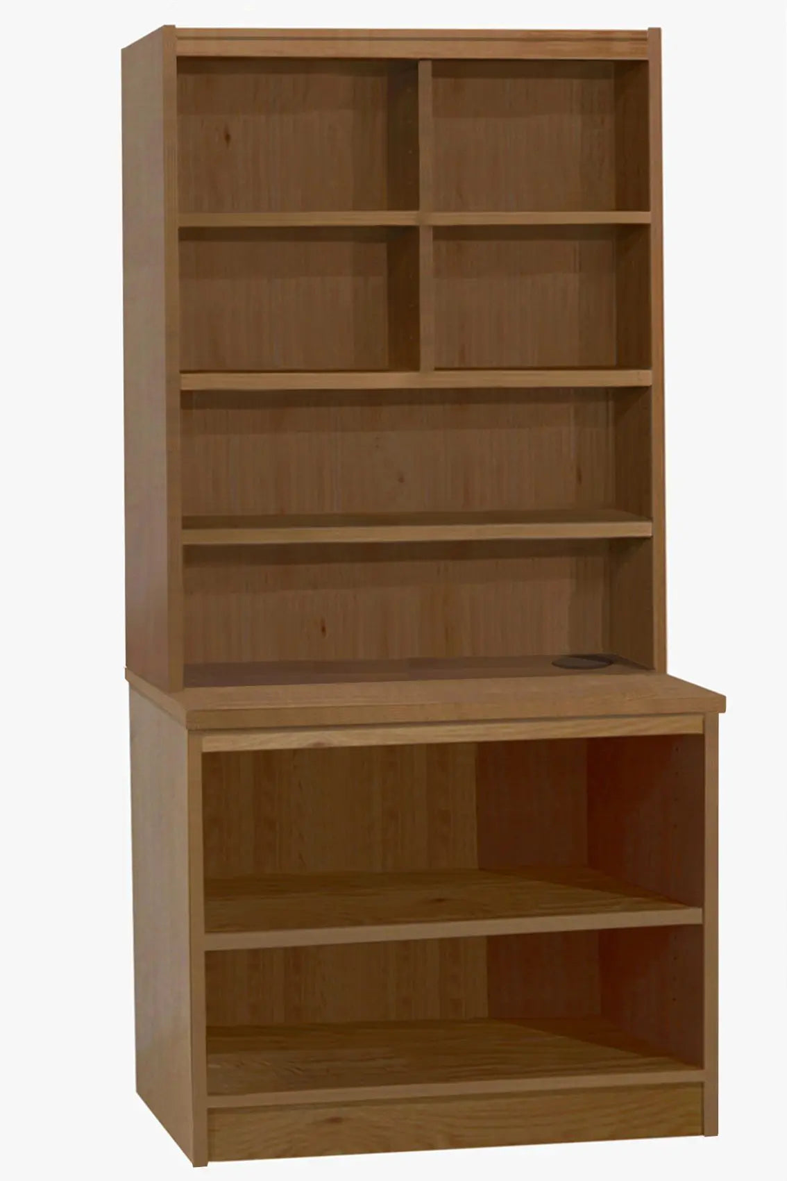 Home Office Desk Height Storage/Deep Bookcase 85cm with Hutch Bookcase