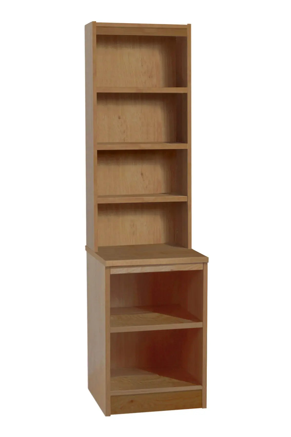 Home Office Desk Height Storage/Deep Bookcase 48cm with Hutch Bookcase