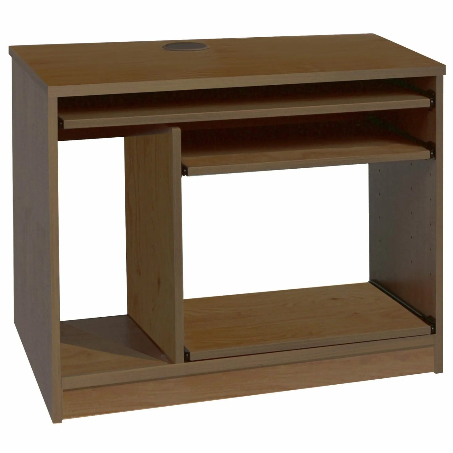 Home Office Desk Height Computer Work Station with Hutch Bookcase