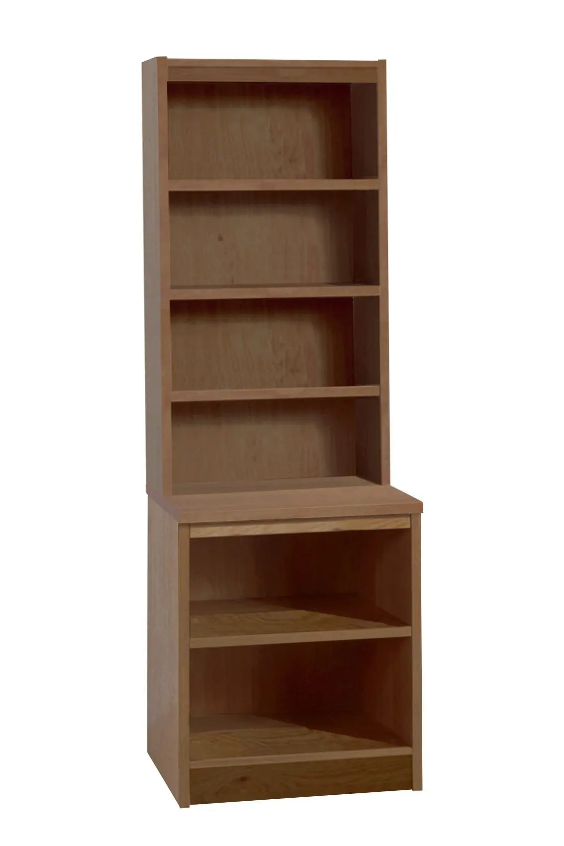 Home Office Desk Height Storage/Deep Bookcase with Hutch Bookcase