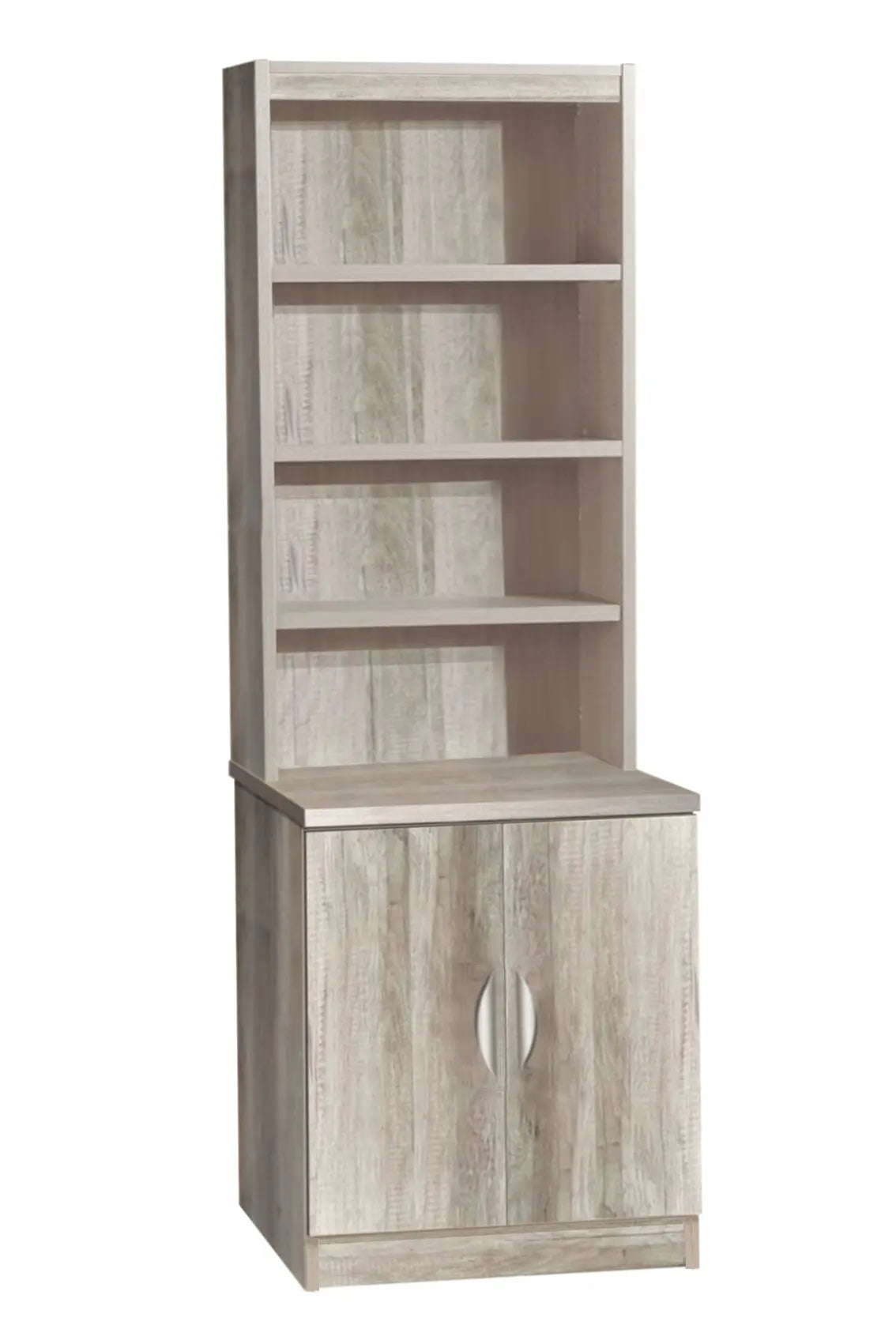 Home Office Desk Height Storage/Deep Cupboard 60cm with Hutch Bookcase