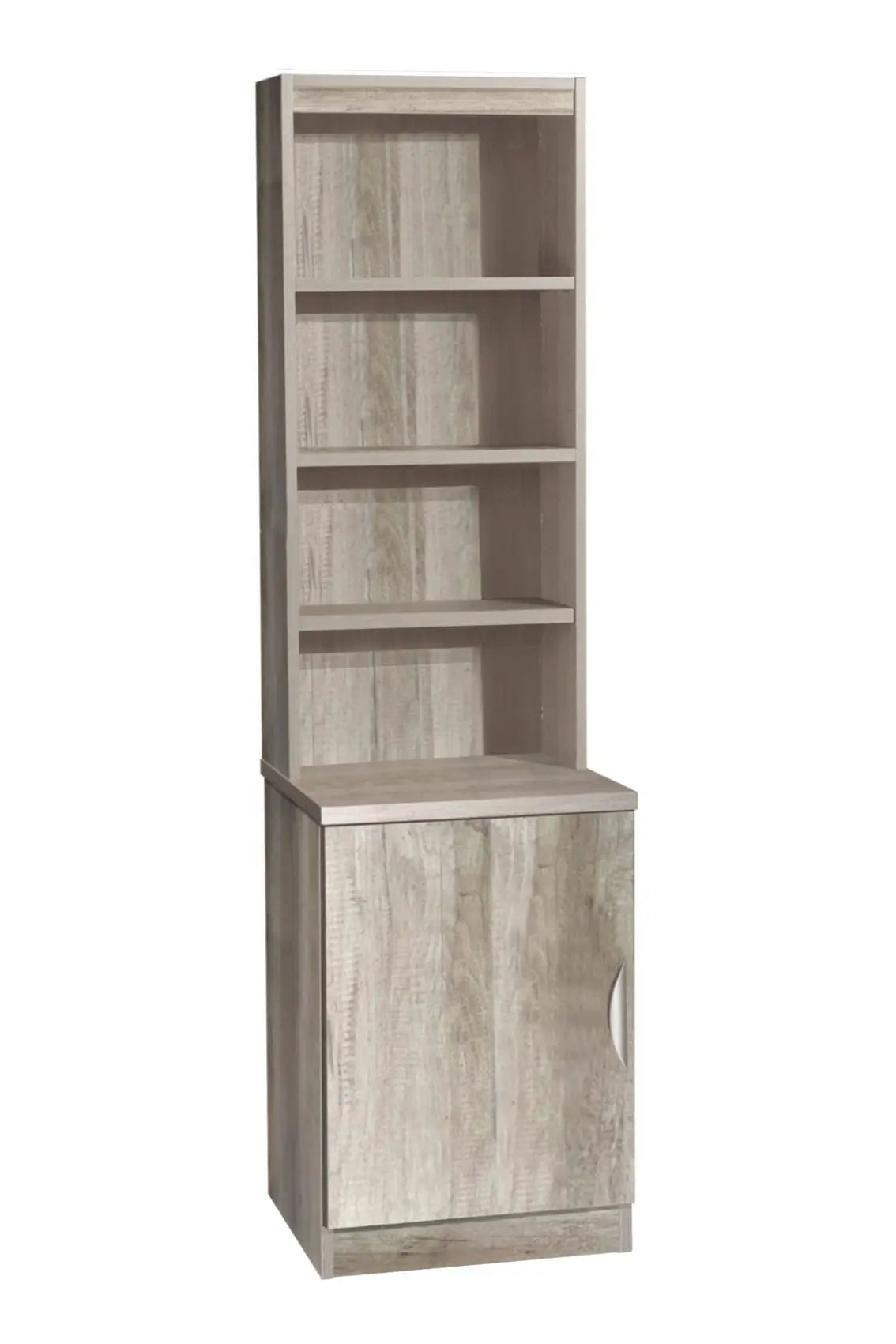 Home Office Desk Height Storage/Deep Cupboard 48cm with Hutch Bookcase