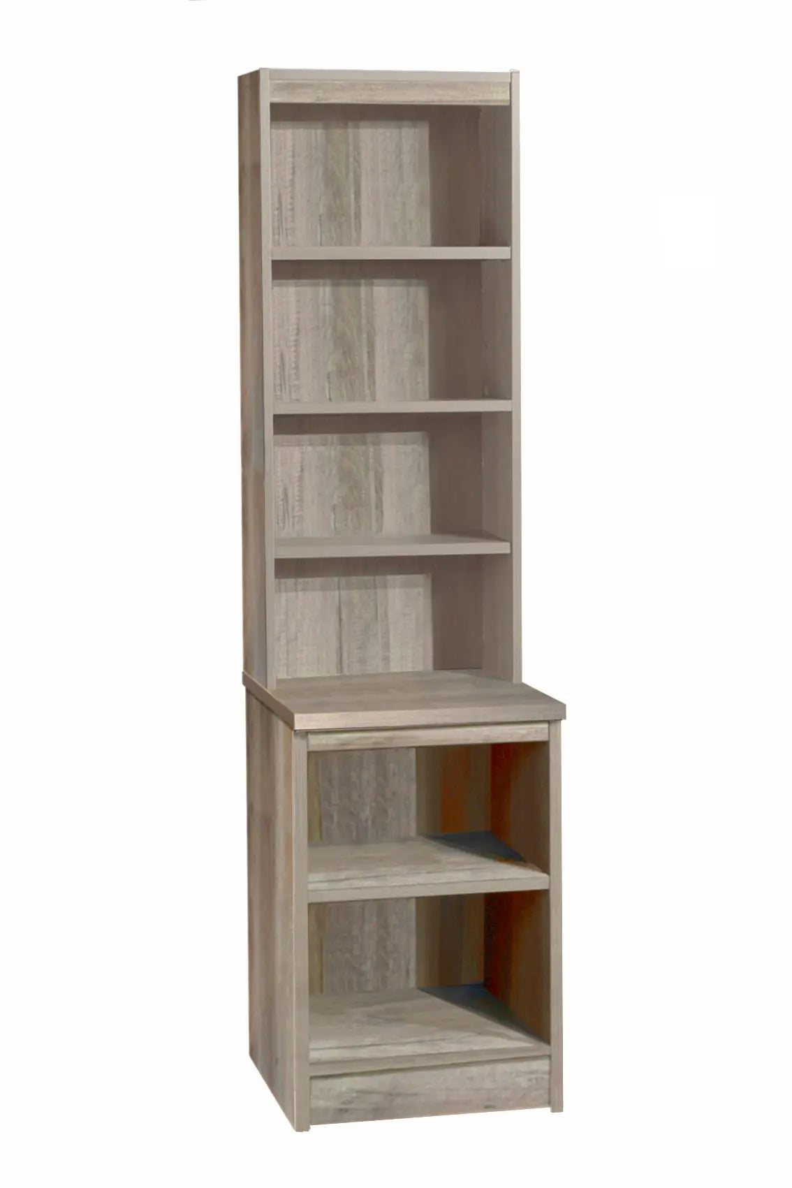 Home Office Desk Height Storage/Deep Bookcase 48cm with Hutch Bookcase