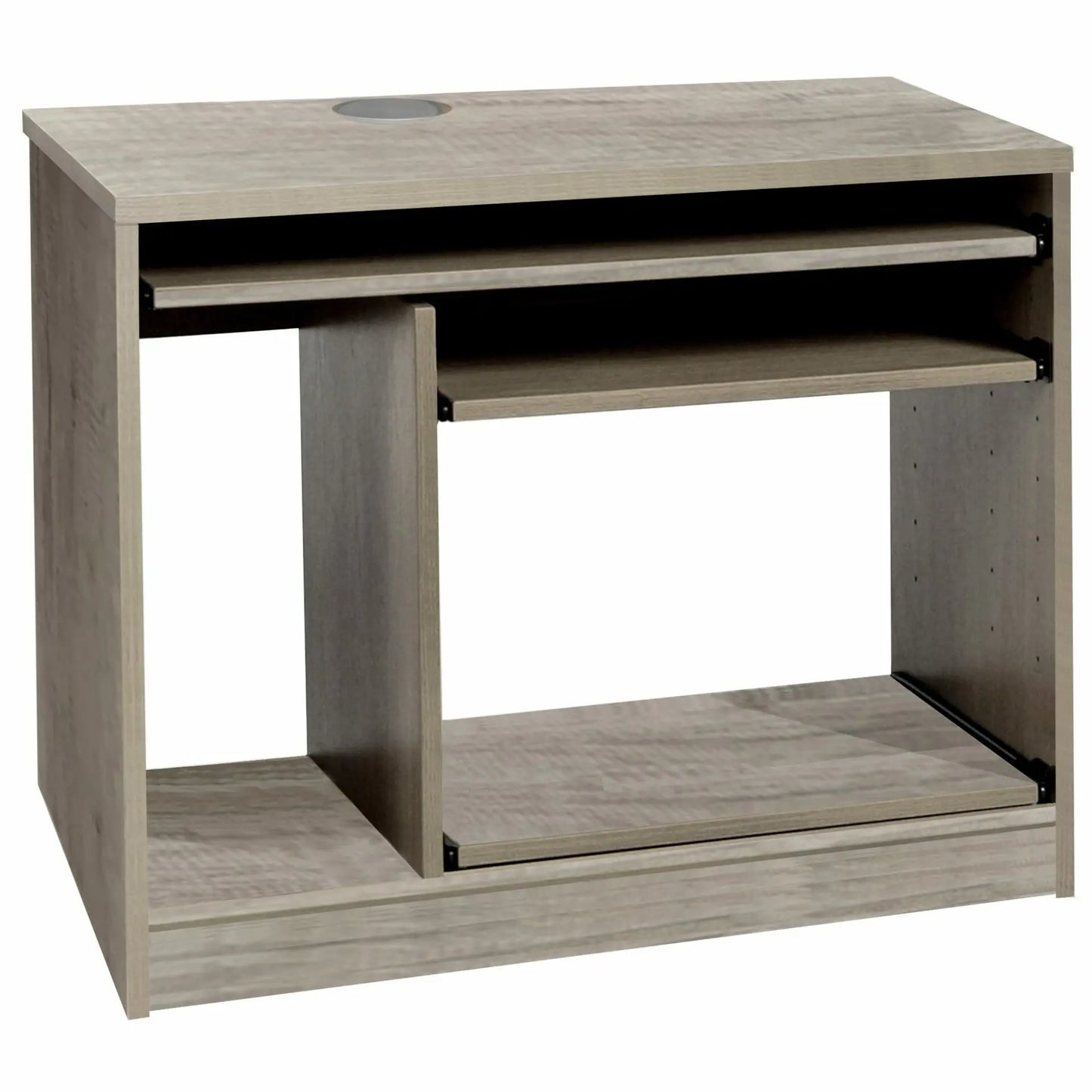 Home Office Desk Height Computer Work Station with Hutch Bookcase