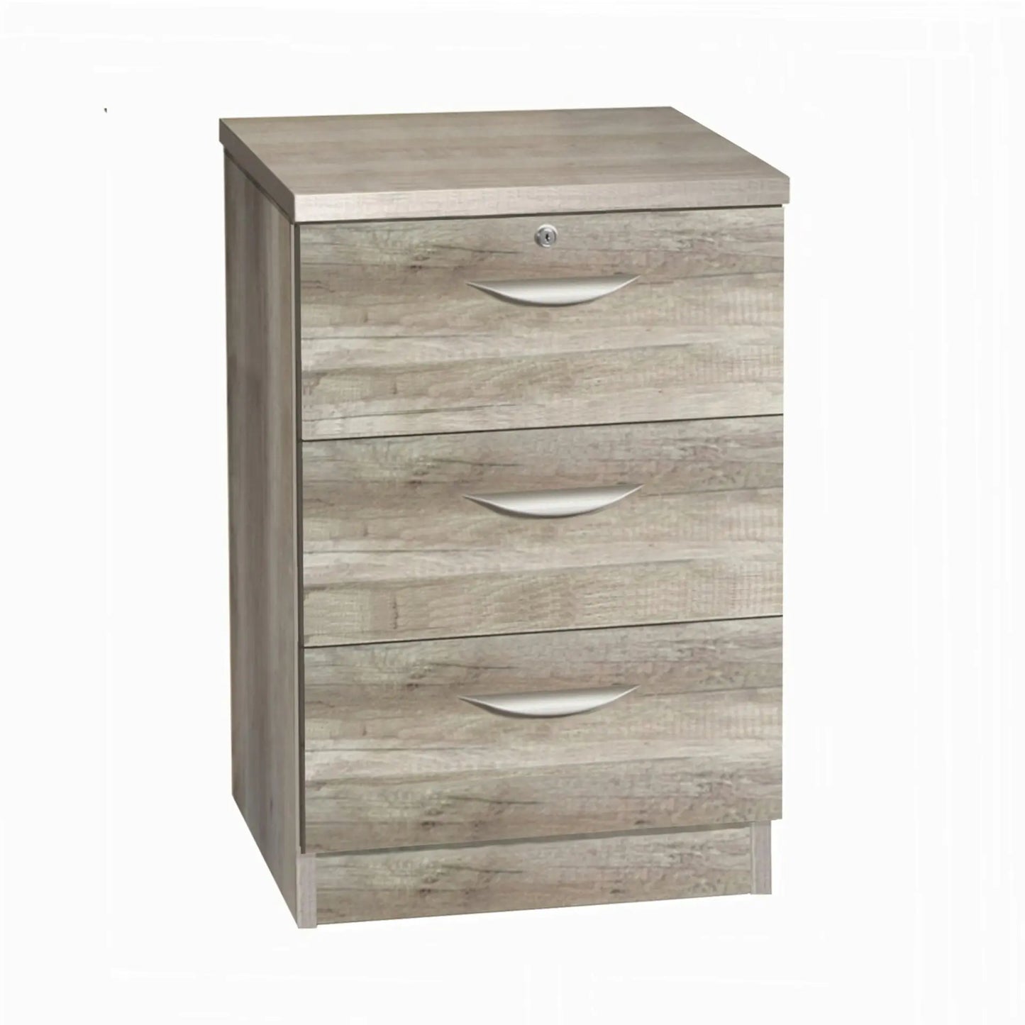 Home Office Desk Height 3 Drawer CD/DVD 48cm Storage Unit