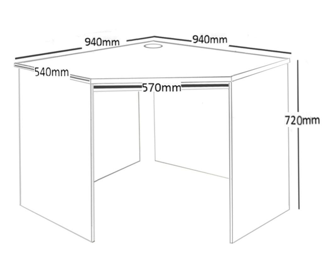 Home Office Desk Height Desk - Corner