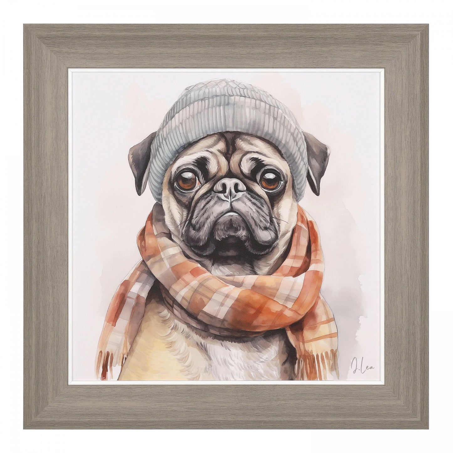 Otis Framed Canvas 38 x 38cm