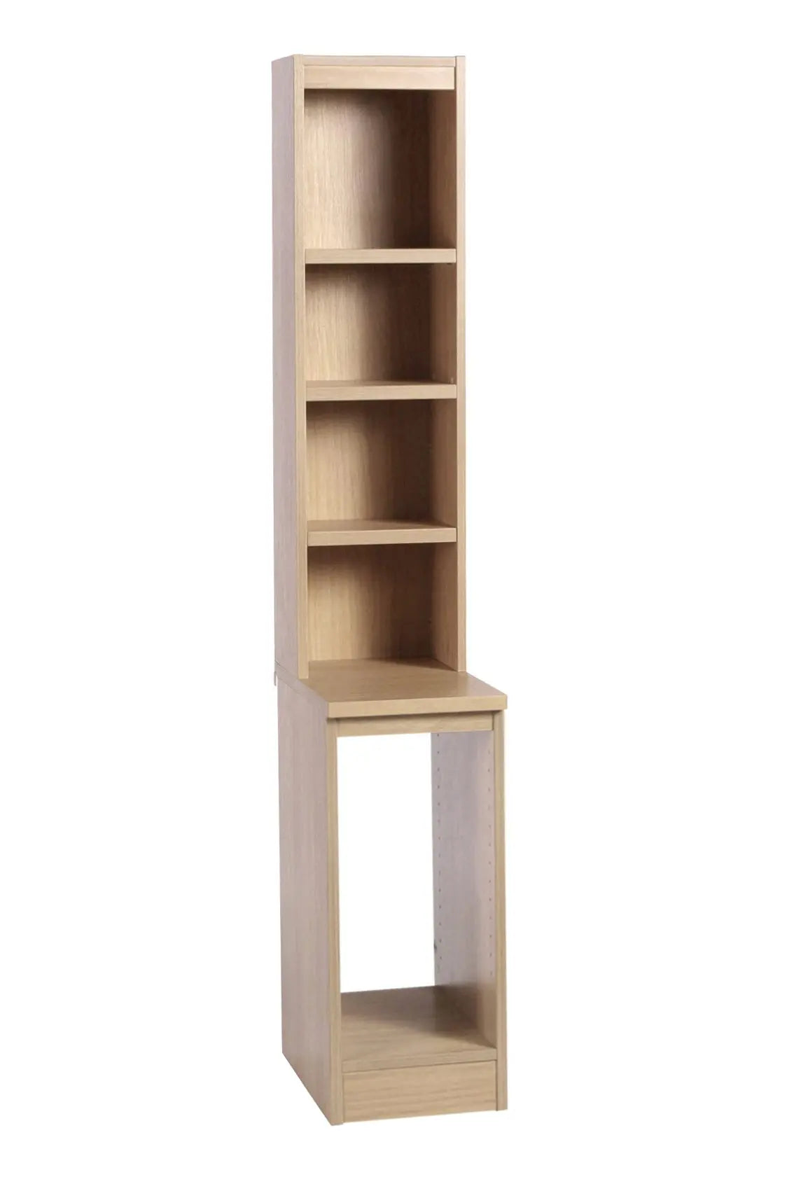 Home Office Desk Height CPU Computer Tower Storage with Hutch Bookcase