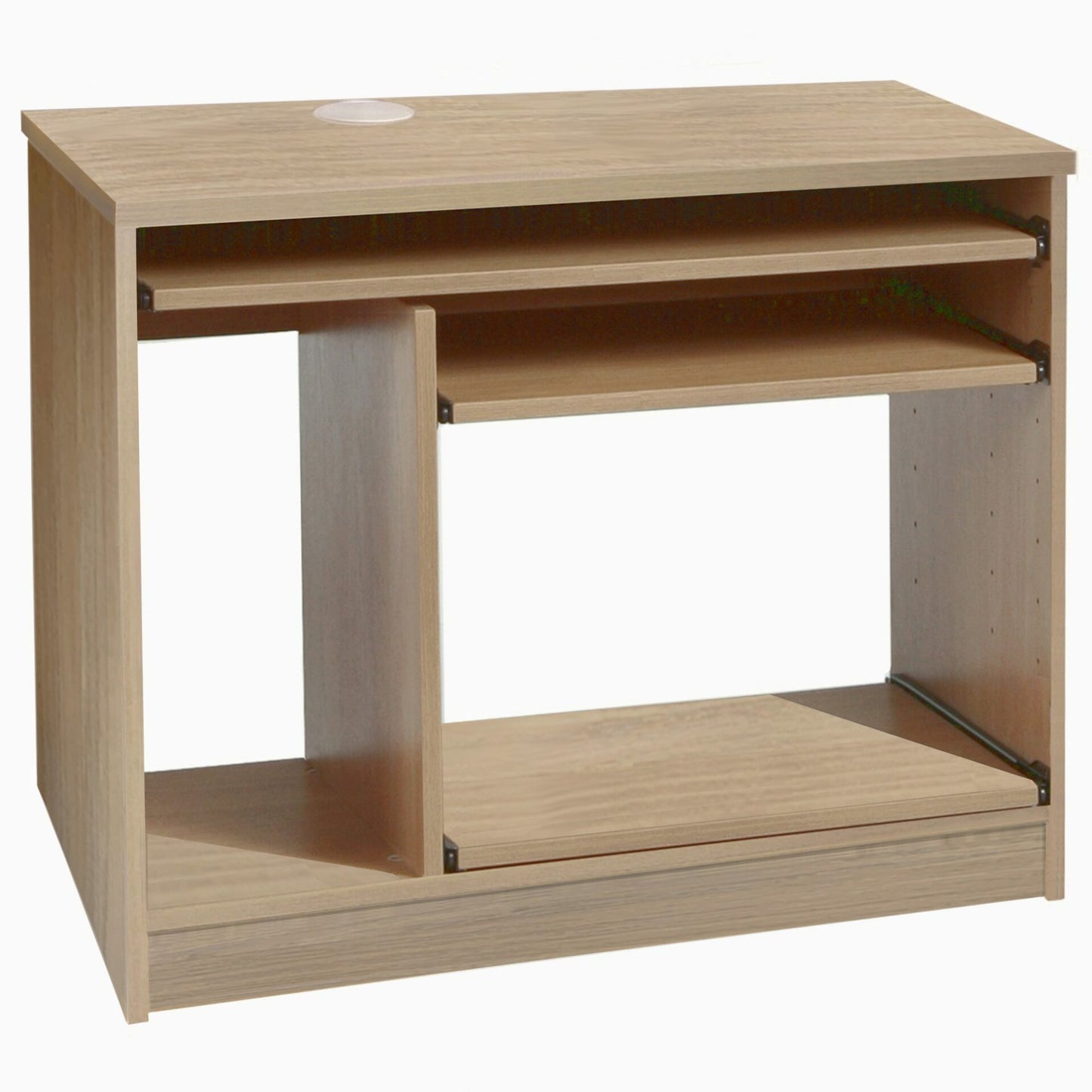 Home Office Desk Height Computer Work Station with Hutch Bookcase