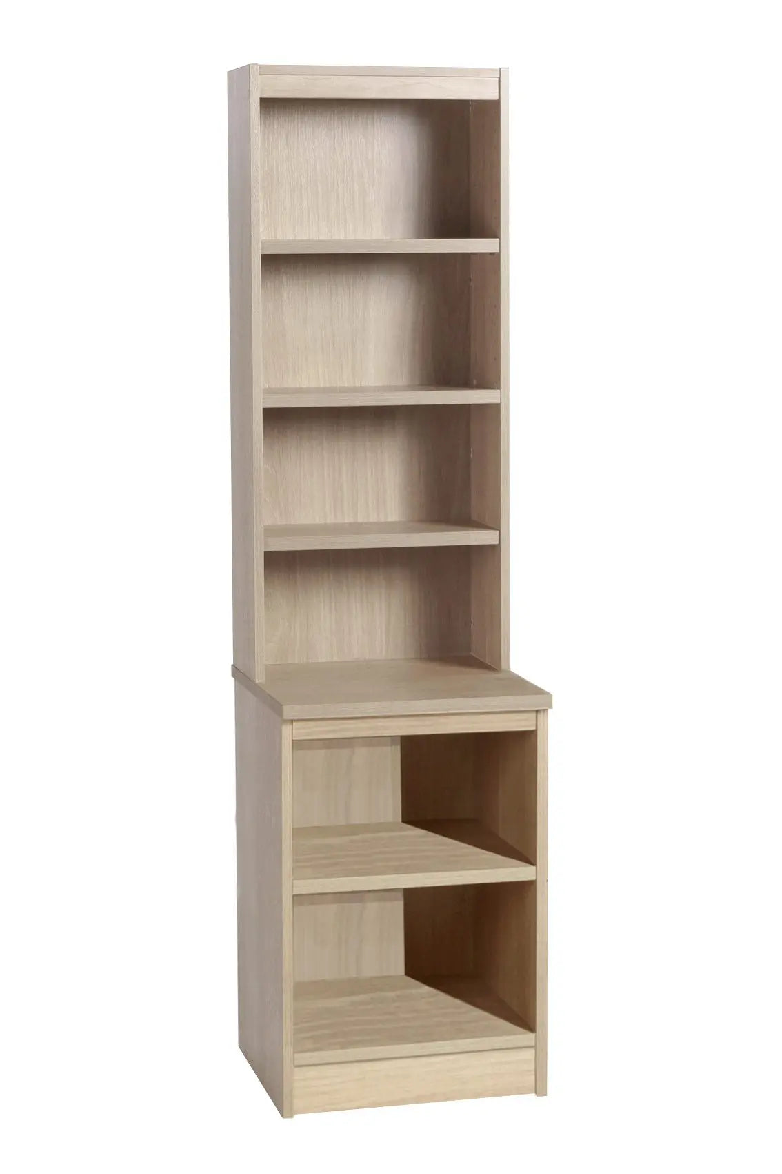 Home Office Desk Height Storage/Deep Bookcase 48cm with Hutch Bookcase