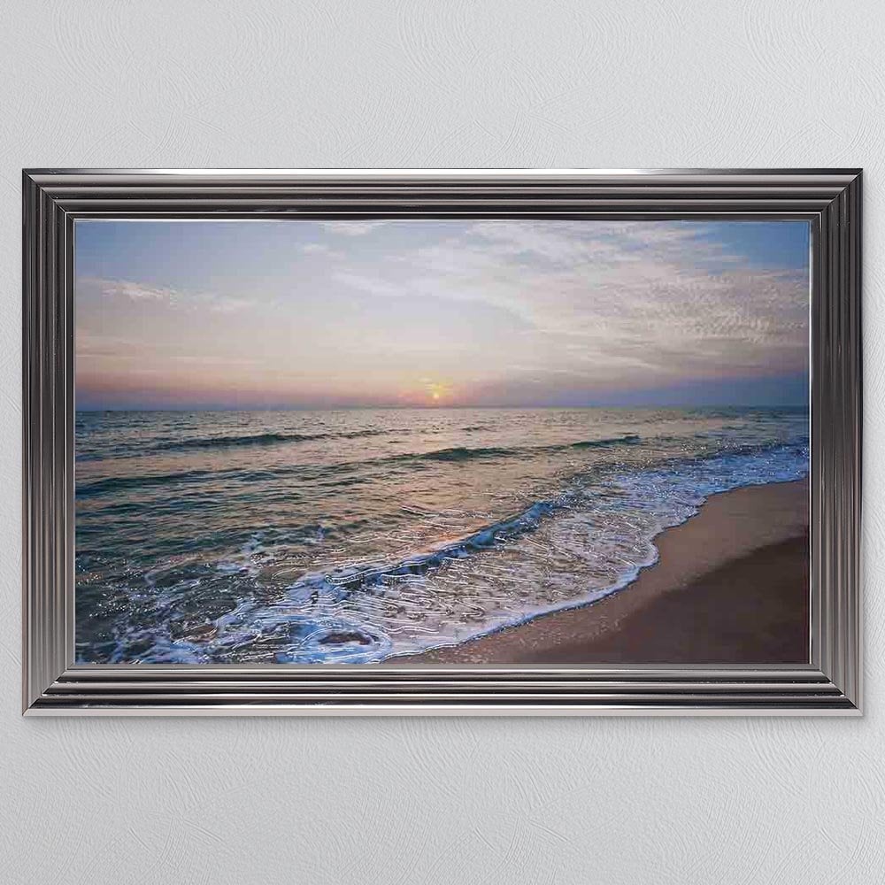 Shoreline Beach - Metallic 3 Step Frame 114 x 74cm