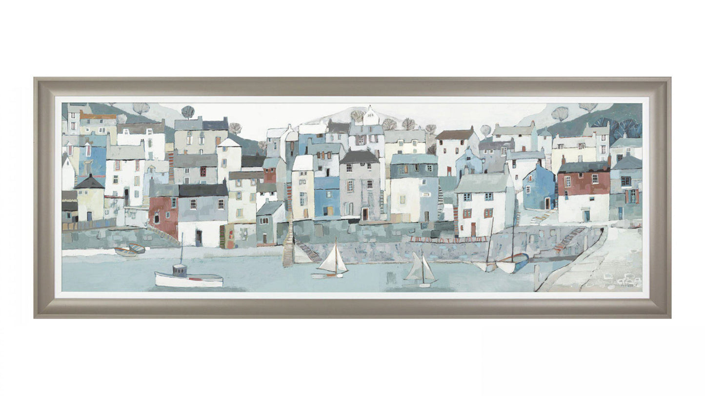 Shoreline Framed Canvas 138 x 52cm