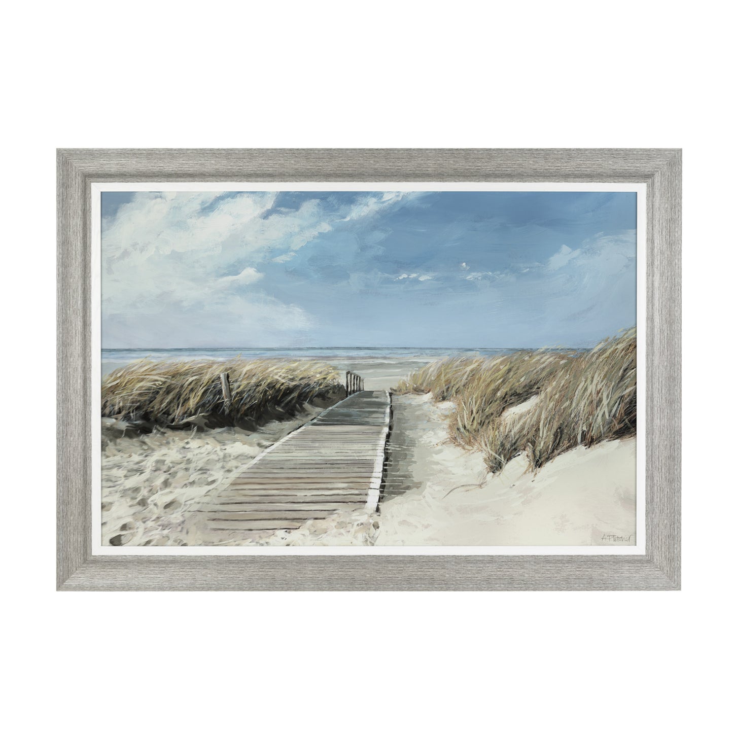 View To Sea Framed Canvas 104 x 74cm