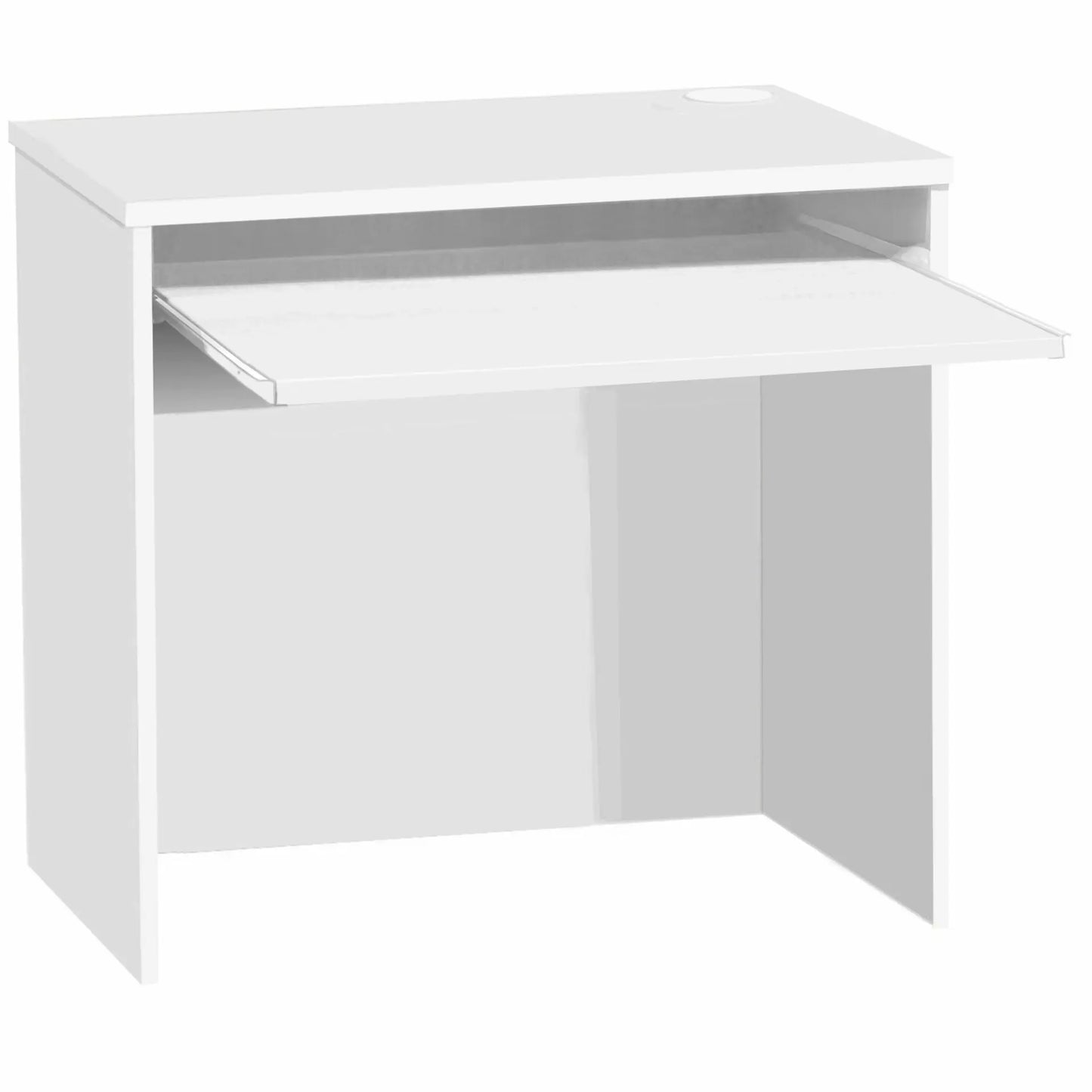 Home Office Desk Height Desk 85cm with Slide-Out Keyboard Shelf
