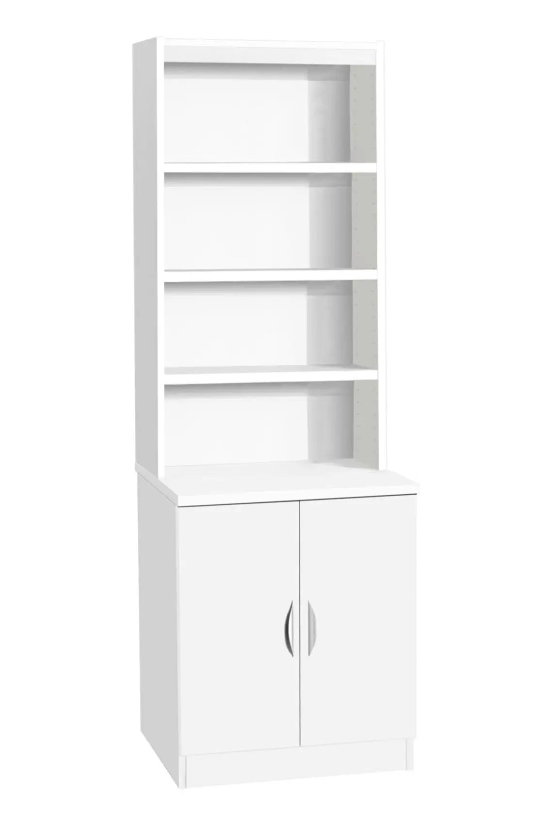 Home Office Desk Height Storage/Deep Cupboard 60cm with Hutch Bookcase