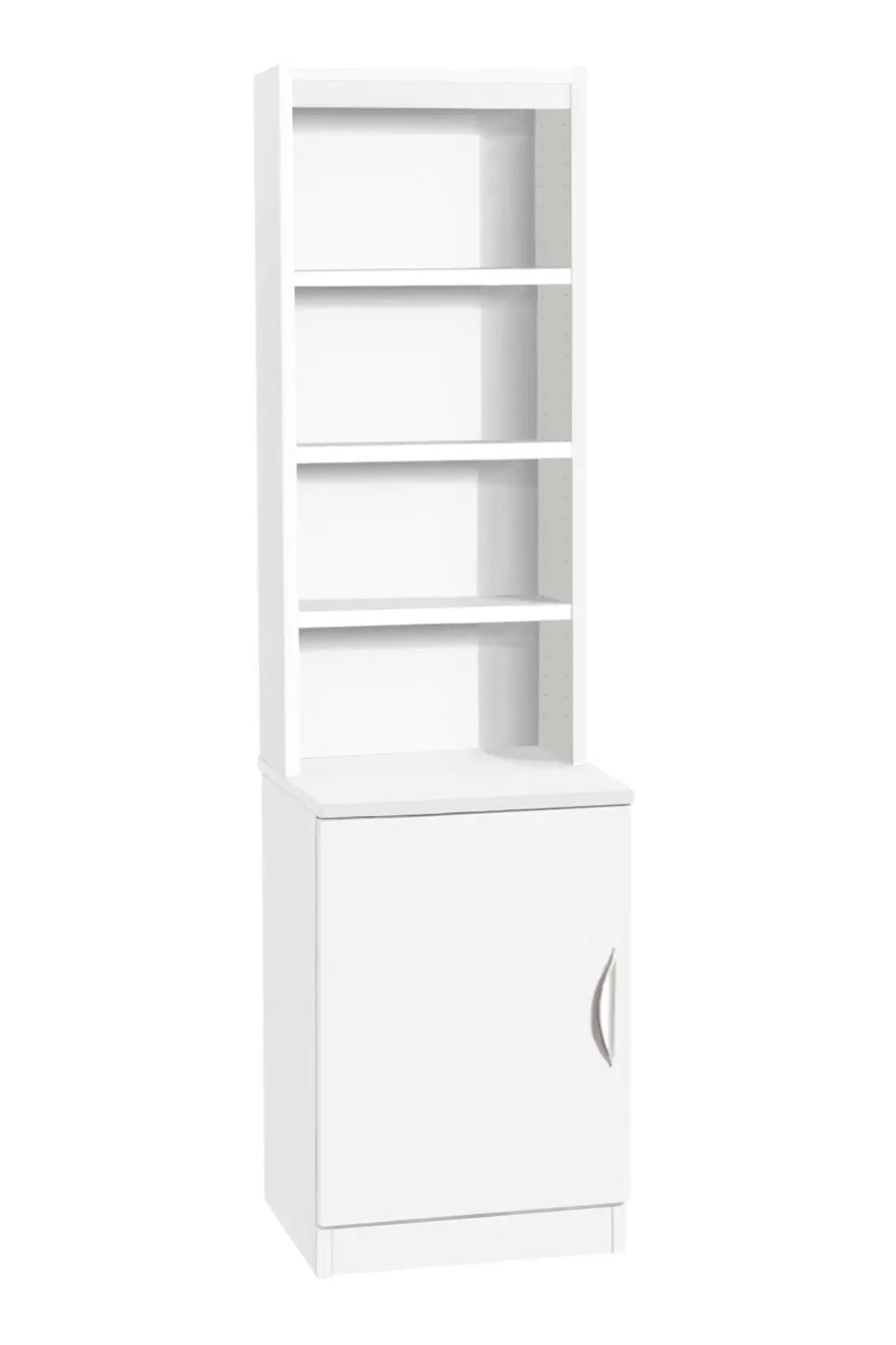 Home Office Desk Height Storage/Deep Cupboard 48cm with Hutch Bookcase