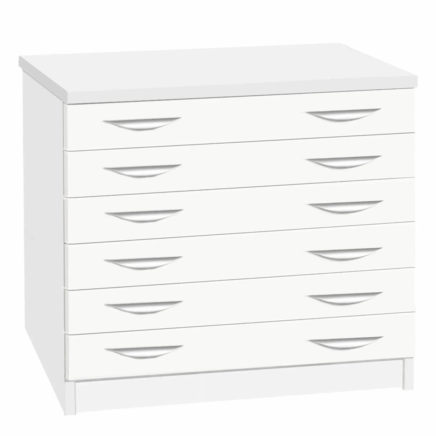 Home Office Desk Height 6 Drawer A2 Plan Chest