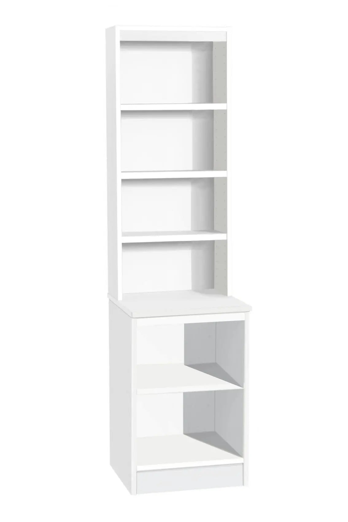 Home Office Desk Height Storage/Deep Bookcase 48cm with Hutch Bookcase