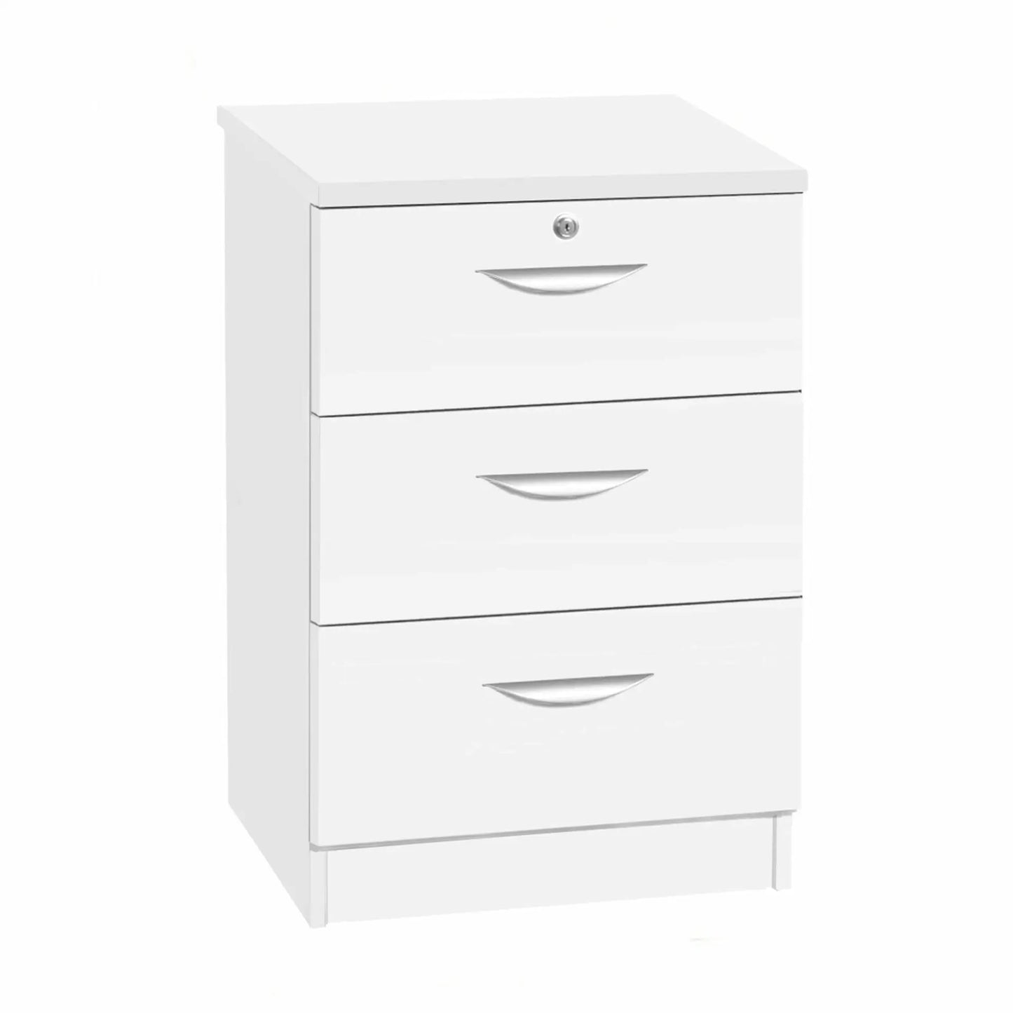 Home Office Desk Height 3 Drawer CD/DVD 48cm Storage Unit