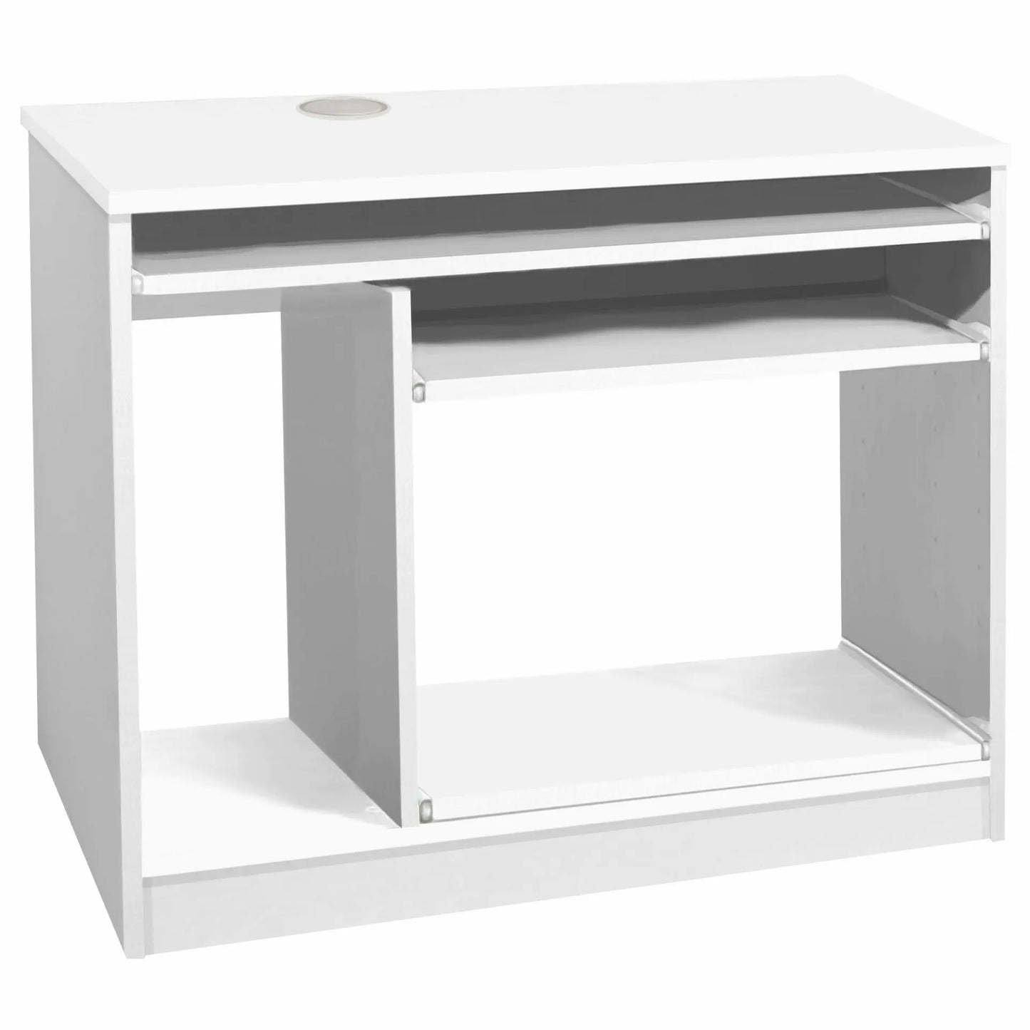 Home Office Desk Height Computer Work Station with Hutch Bookcase