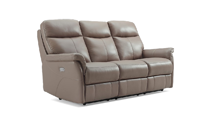 Verona Ultimate Comfort Leather Sofa With Power Recliners