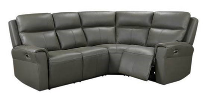 Aldo Leather Sofa Group with Electric Motions