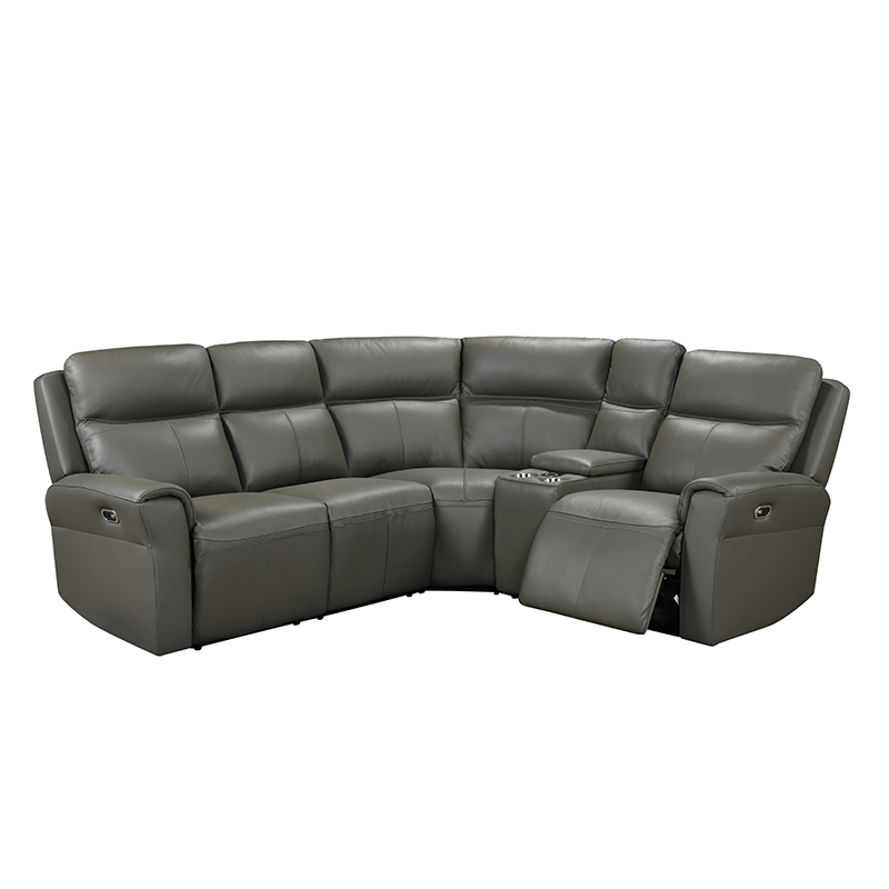Aldo Leather Sofa Group with Electric Motions
