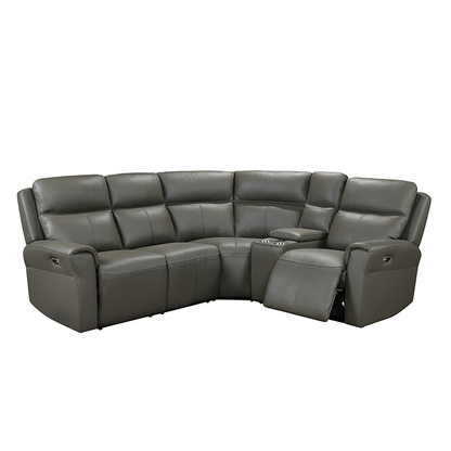 Aldo Leather Sofa Group with Electric Motions