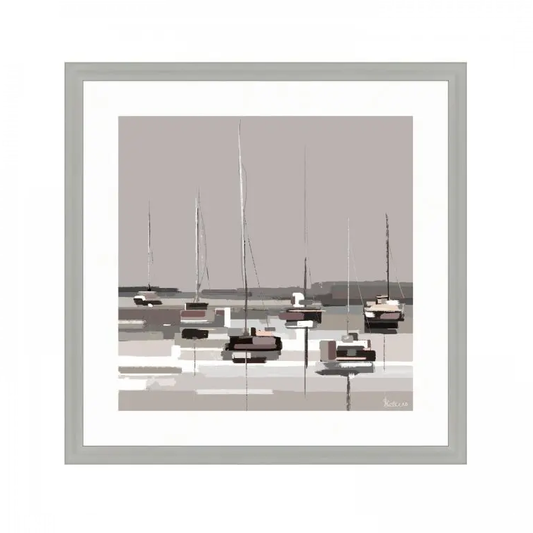 Anchored Bay Framed Art 40 x 40cm