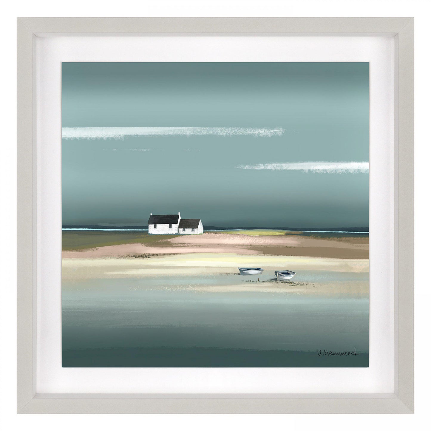 Azure Framed Art 38 x 38cm
