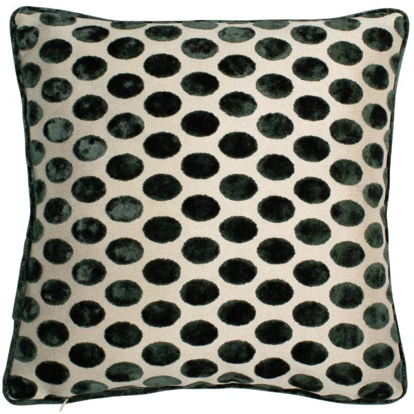 Balham Pine Polka Dot Green 43x43cm