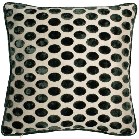 Balham Pine Polka Dot Green 43x43cm