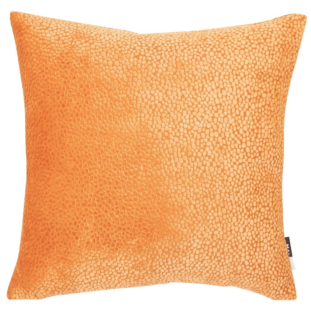 Bingham Burnt Velvet Dots Orange 43x43cm