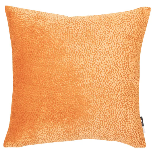 Bingham Burnt Velvet Dots Orange 43x43cm