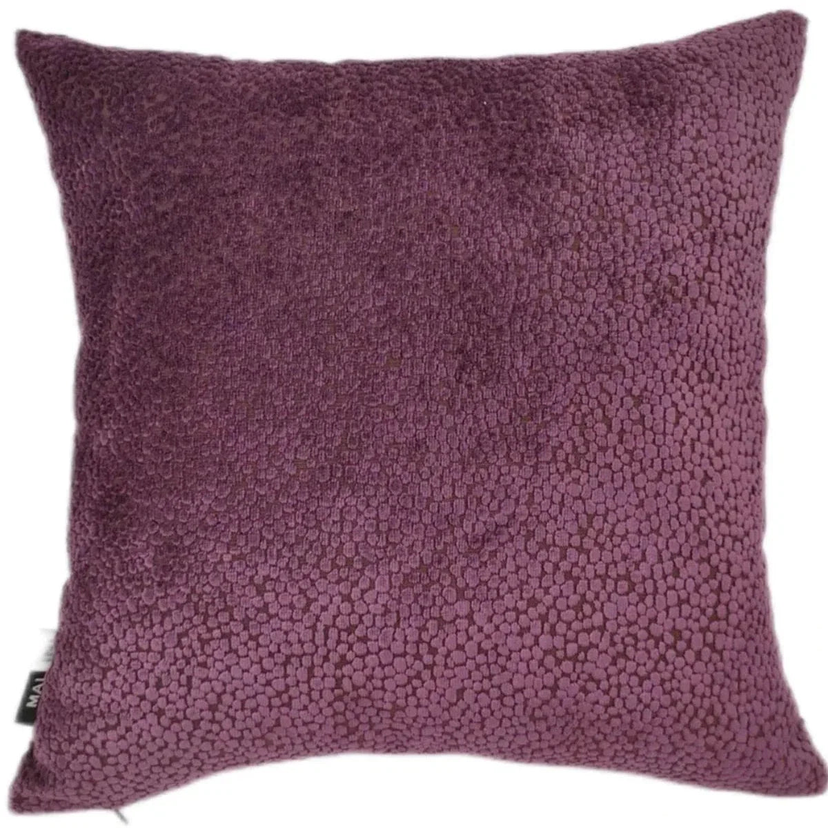 Bingham Burnt Velvet Dots Aubergine 43x43cm