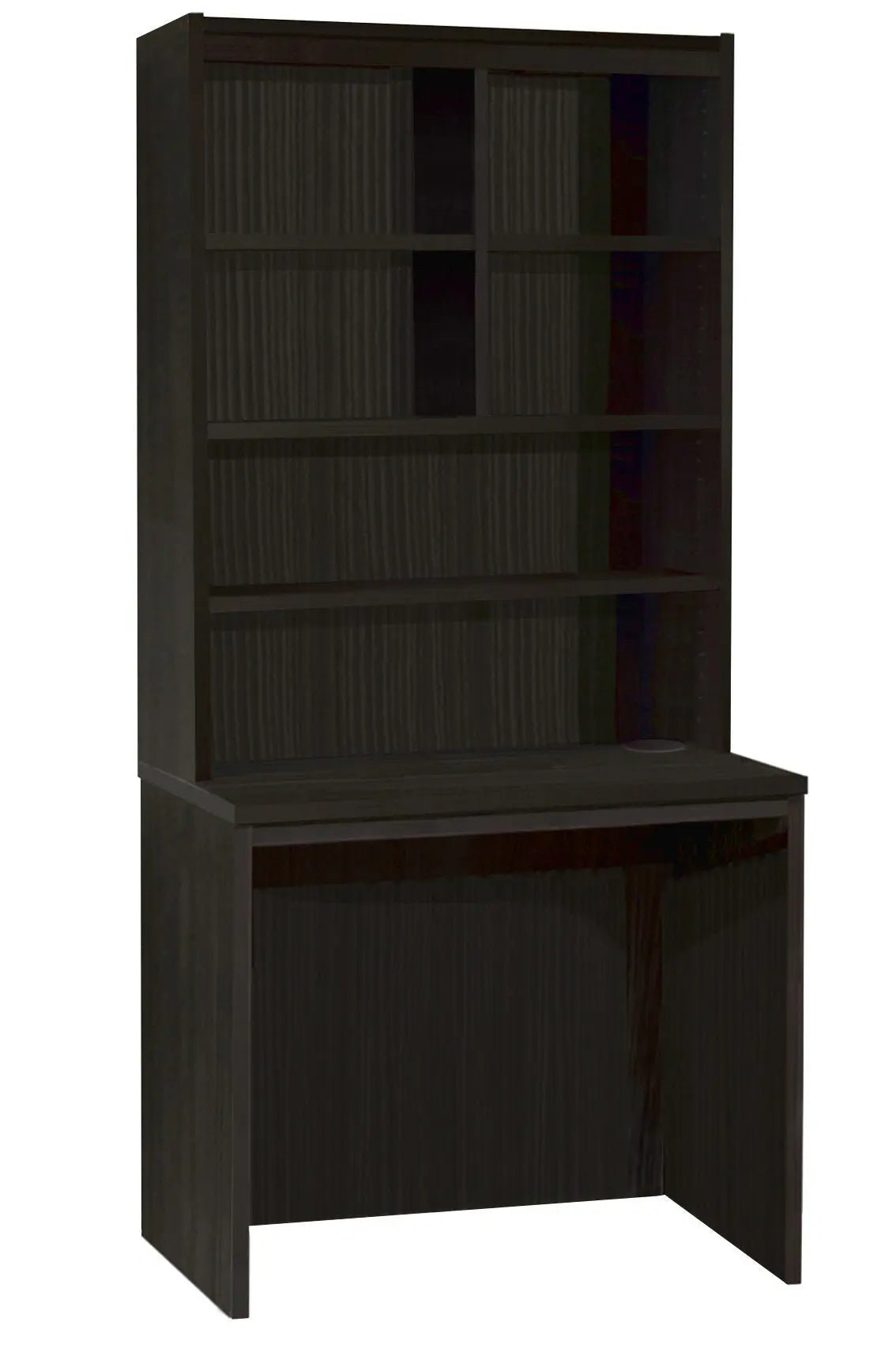 Home Office Desk Height Desk 85cm with Hutch Bookcase